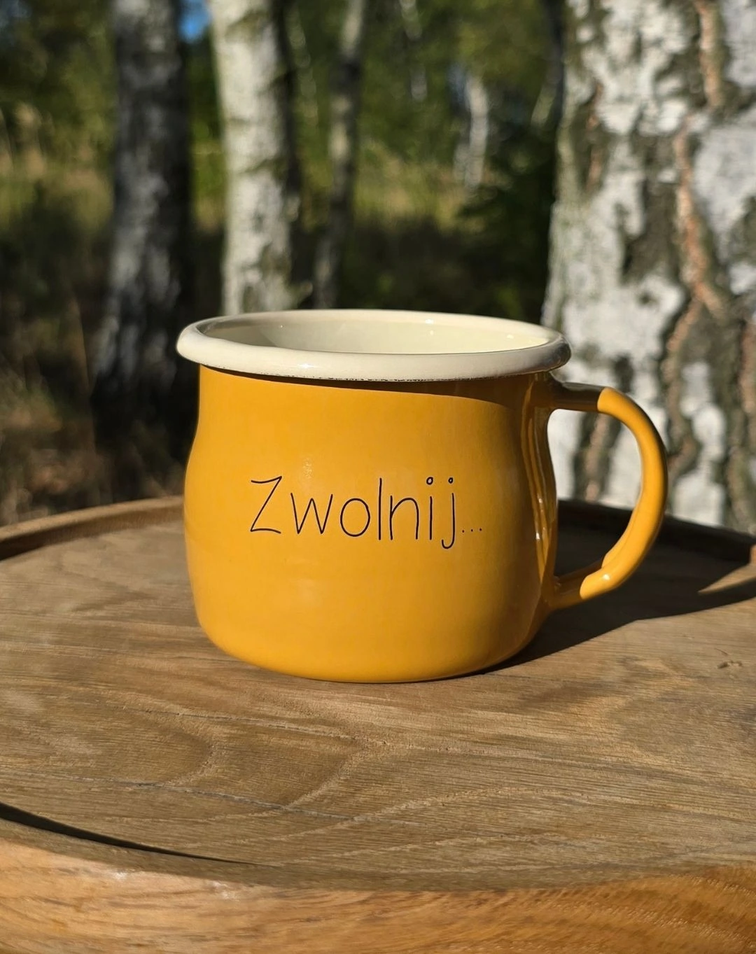 Kubek Emaliowany „ Zwolnij… ”