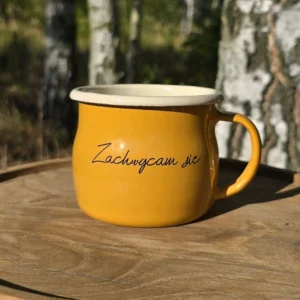 Kubek Emaliowany „ Zachwycam Się ”