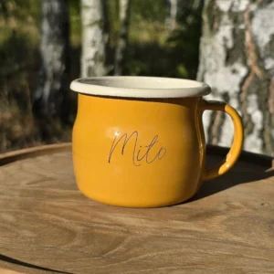 Kubek Emaliowany „ Miło ”