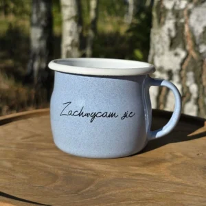 Kubek Emaliowany „ Zachwycam Się ”