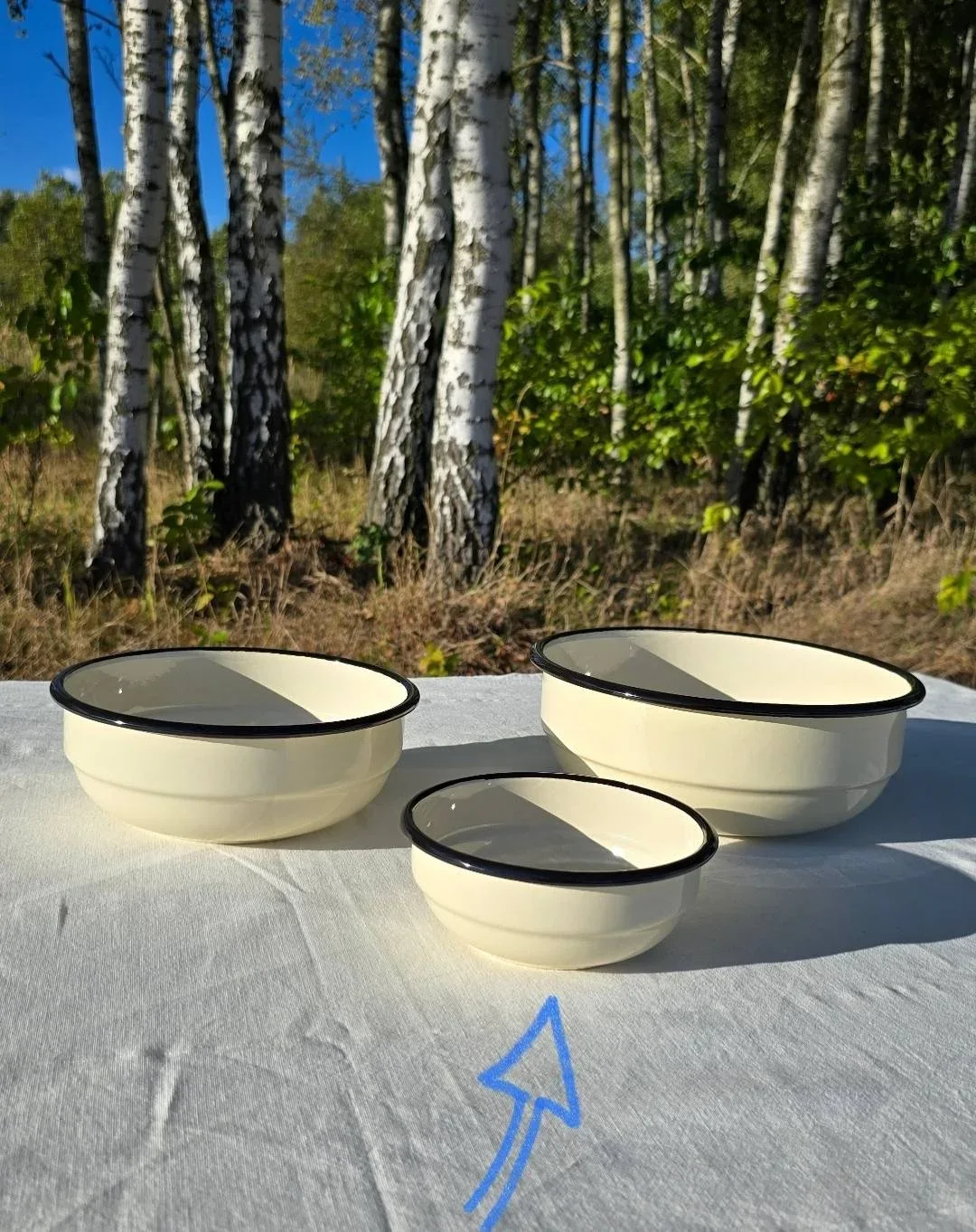 Miska Emaliowana ◦ mała ◦ 14 cm ◦ Krem budyniowy ◦ - obrazek 3