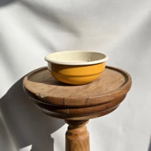 Miska Emaliowana ◦ mała ◦ 14 cm ◦ Złoty Miód ◦