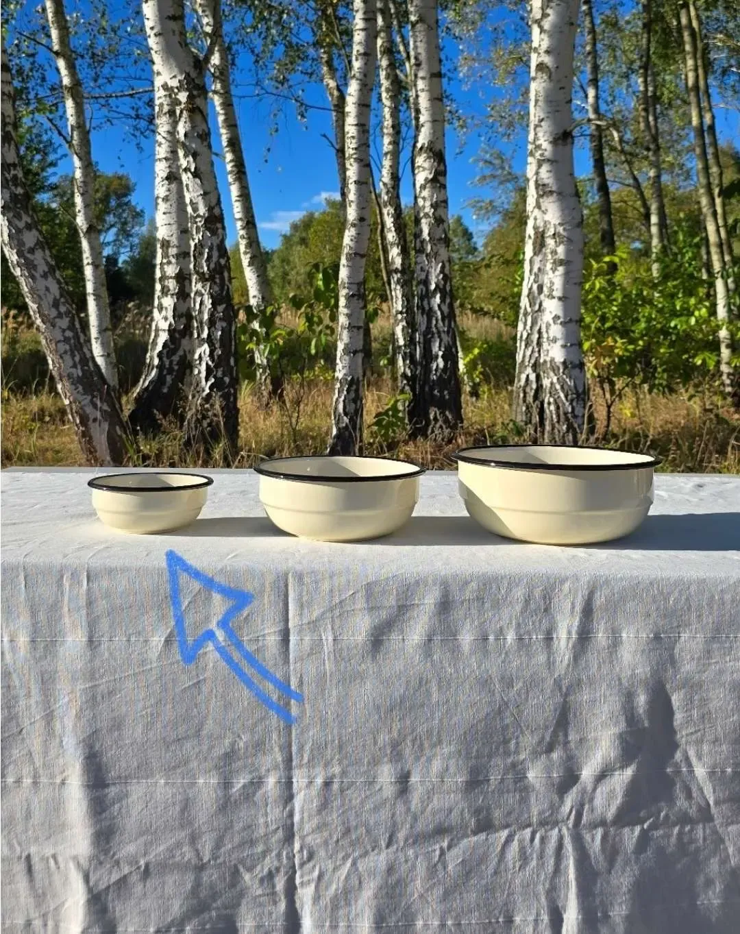 Miska Emaliowana ◦ mała ◦ 14 cm ◦ Krem budyniowy ◦ - obrazek 4