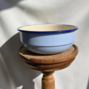 Miska Emaliowana ◦ duża ◦ 24 cm ◦ Błękitny piasek ◦