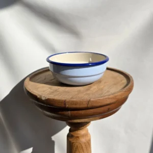 Miska Emaliowana ◦ mała ◦ 14 cm ◦ Błękitny piasek ◦