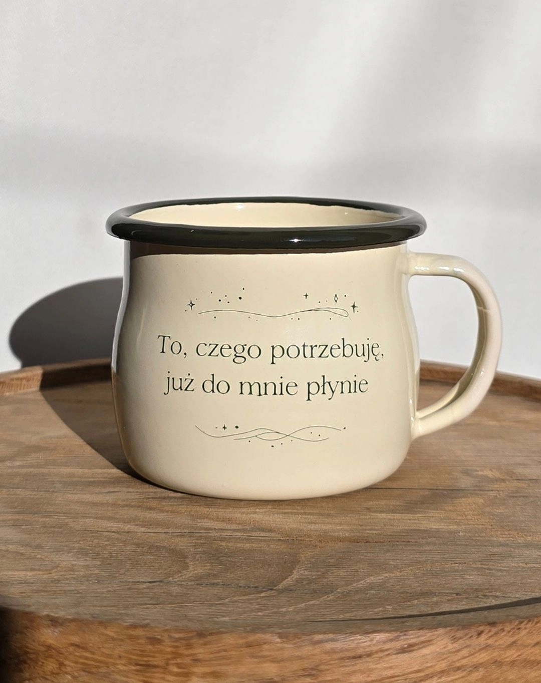 Kubek Emaliowany ◦ Dobre Słowo - "Płynie" - obrazek 3