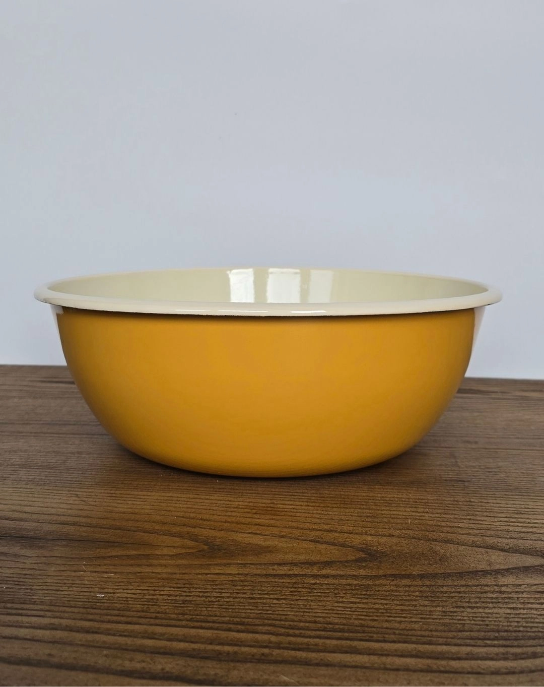 Miska Emaliowana ◦ bardzo duża ◦ 30 cm ◦ Złoty Miód ◦ - obrazek 2